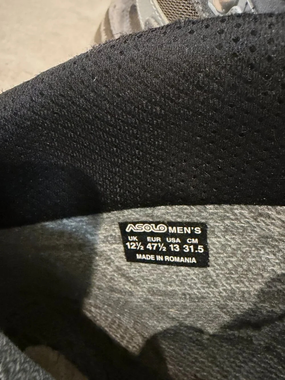 Asolo mens size